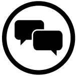 Black Chat Bubble